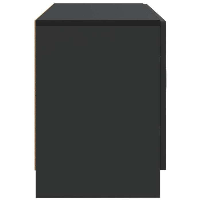 Cabinet TV Negru 99 x 34,5 x 47 cm Lemn prelucrat - WALTI WALTI
