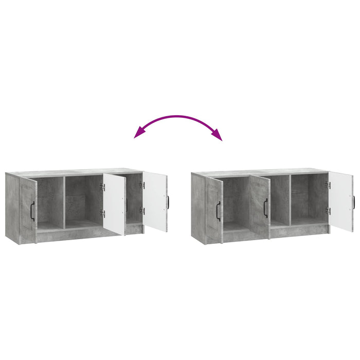 Cabinet TV Gri Beton 99 x 34,5 x 47 cm Lemn prelucrat - WALTI WALTI