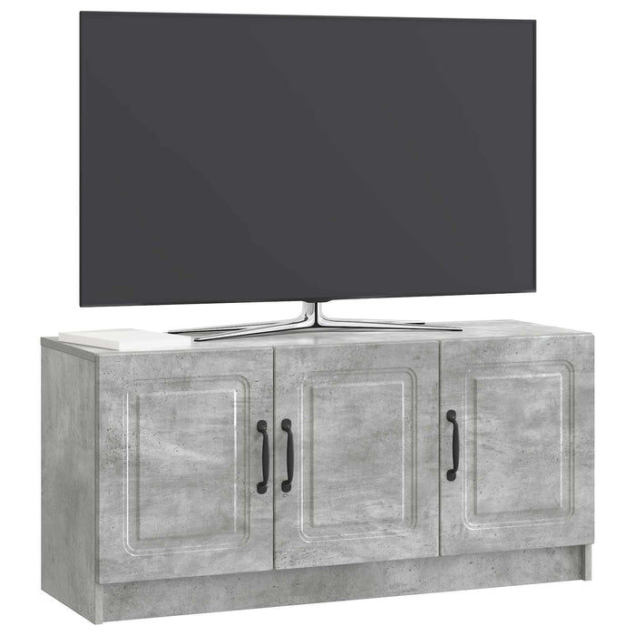 Cabinet TV Gri Beton 99 x 34,5 x 47 cm Lemn prelucrat - WALTI WALTI