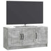 Cabinet TV Gri Beton 99 x 34,5 x 47 cm Lemn prelucrat - WALTI WALTI