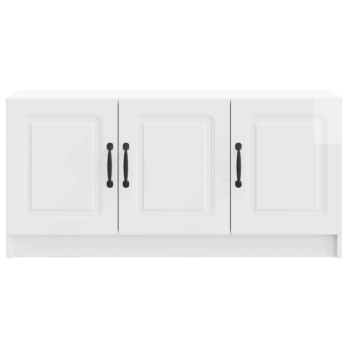Cabinet TV Alb foarte lucios 99 x 34,5 x 47 cm Lemn prelucrat - WALTI WALTI