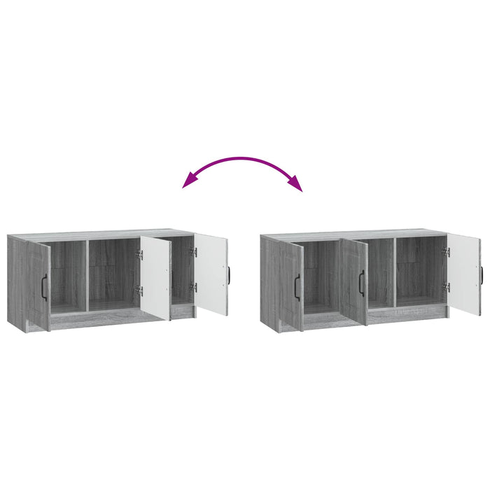 Cabinet TV Sonoma gri 99 x 34,5 x 47 cm Lemn prelucrat - WALTI WALTI