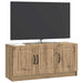 Cabinet TV Stejar Artizanal 99 x 34,5 x 47 cm Lemn prelucrat - WALTI WALTI