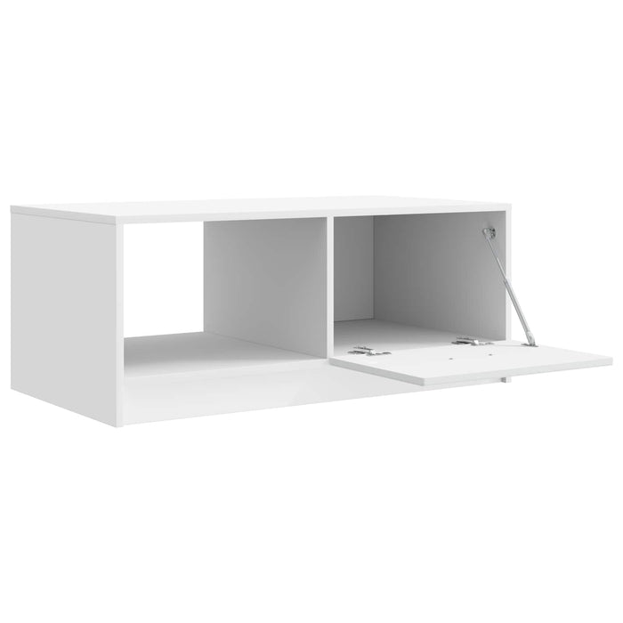 Masă de cafea Alb 90 x 50 x 37 cm Lemn prelucrat - WALTI WALTI