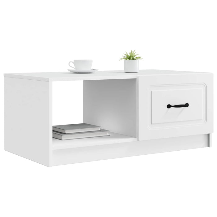 Masă de cafea Alb 90 x 50 x 37 cm Lemn prelucrat - WALTI WALTI