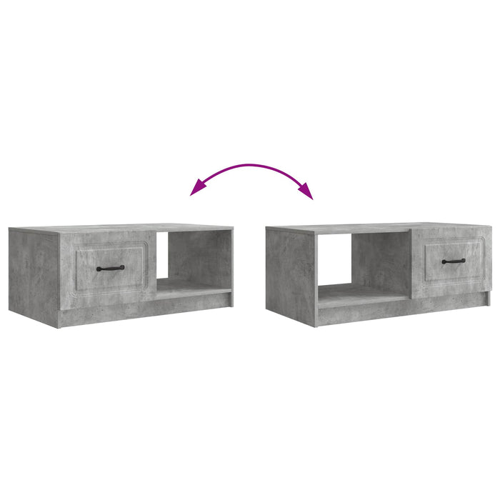 Masă de cafea Gri Beton 90 x 50 x 37 cm Lemn prelucrat - WALTI WALTI