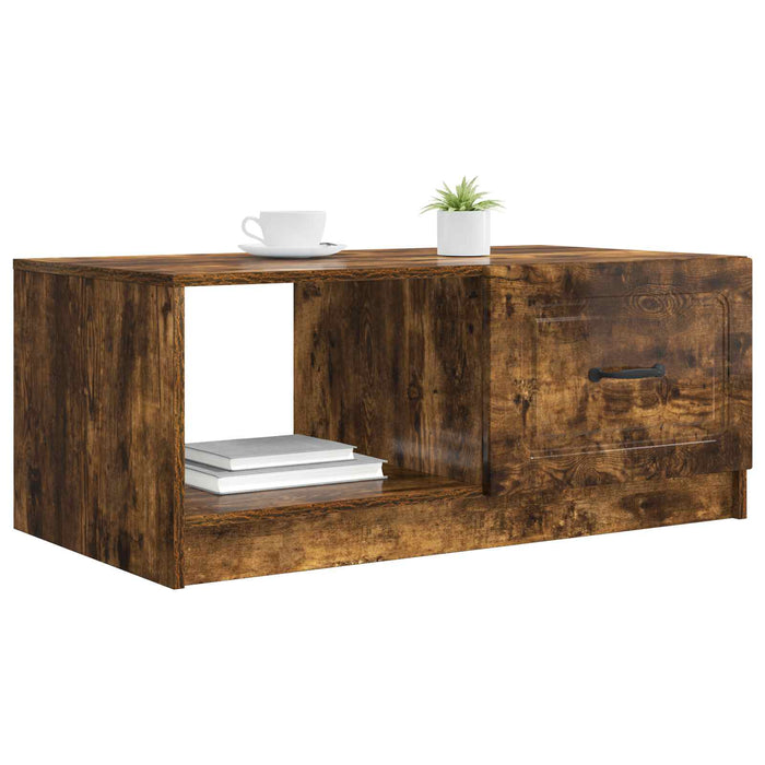Masă de cafea Stejar fumuriu 90 x 50 x 37 cm Lemn prelucrat - WALTI WALTI
