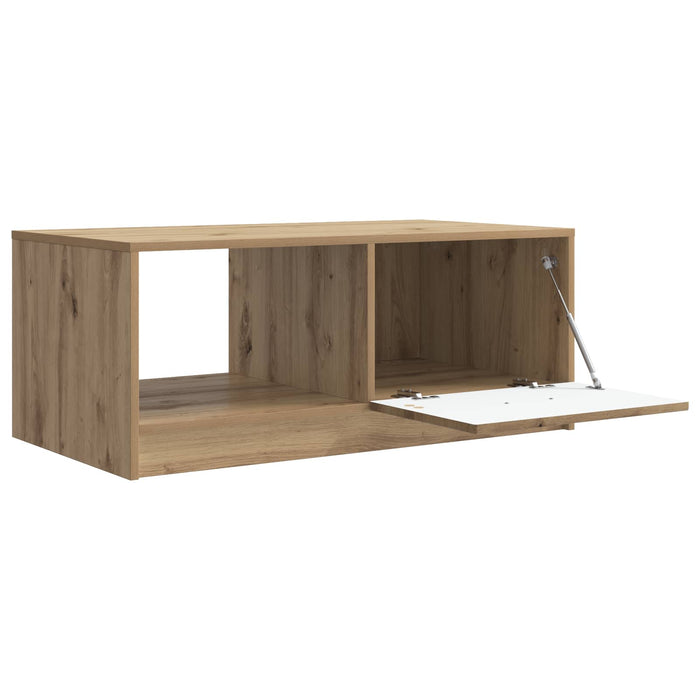 Masă de cafea Stejar Artizanal 90 x 50 x 37 cm Lemn prelucrat - WALTI WALTI