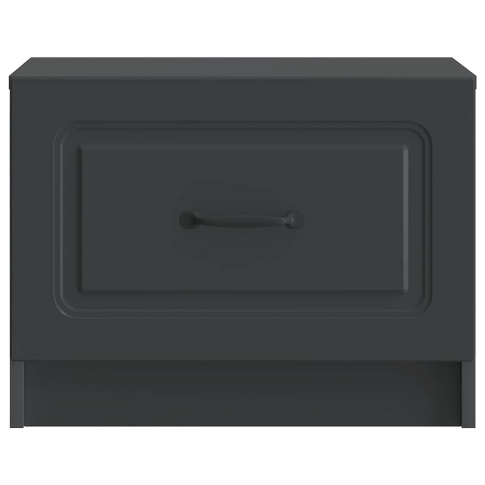 Masă de cafea cu sertar Negru 49 x 50 x 37 cm Lemn prelucrat - WALTI WALTI