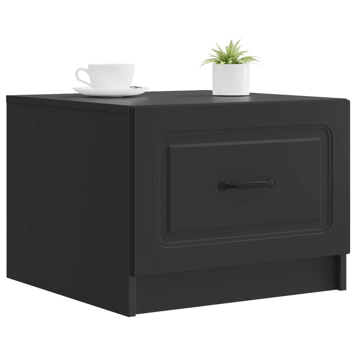 Masă de cafea cu sertar Negru 49 x 50 x 37 cm Lemn prelucrat - WALTI WALTI