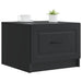 Masă de cafea cu sertar Negru 49 x 50 x 37 cm Lemn prelucrat - WALTI WALTI