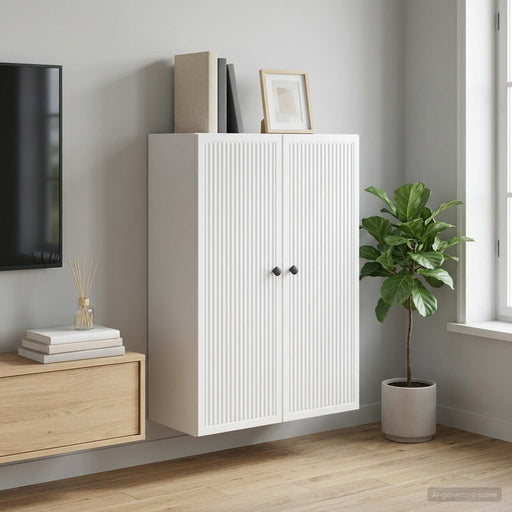 Dulap montat pe perete Alb 66 x 34,5 x 90 cm Lemn prelucrat - WALTI WALTI
