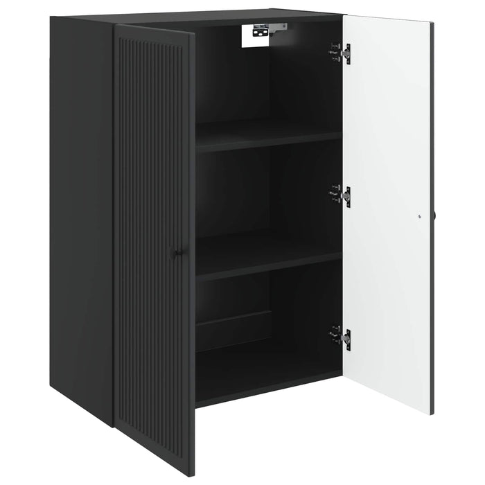 Dulap montat pe perete Negru 66 x 34,5 x 90 cm Lemn prelucrat - WALTI WALTI