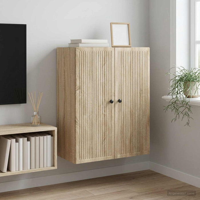Dulap montat pe perete Stejar Sonoma 66 x 34,5 x 90 cm - WALTI WALTI