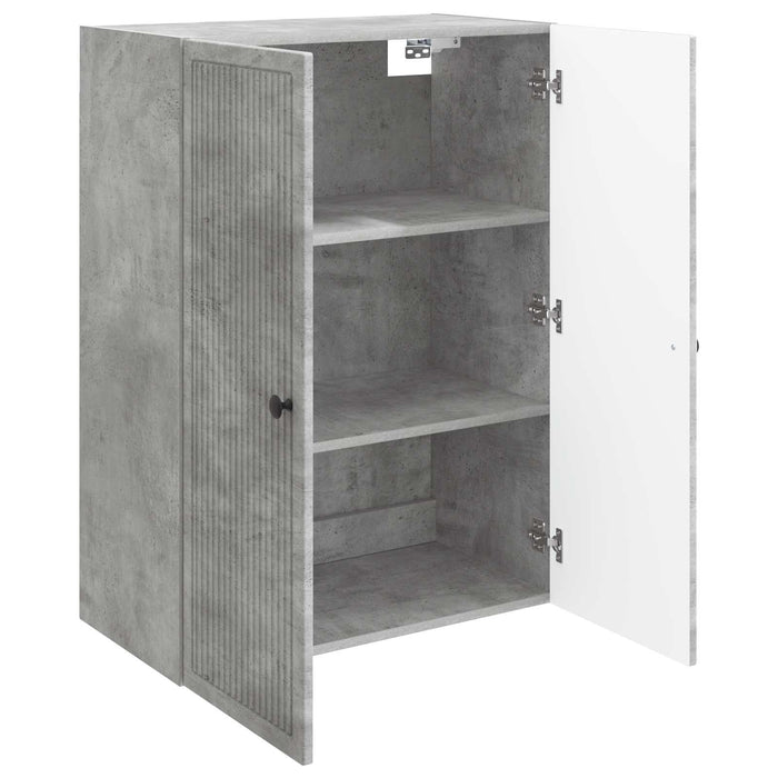 Dulap montat pe perete Gri Beton 66 x 34,5 x 90 cm - WALTI WALTI