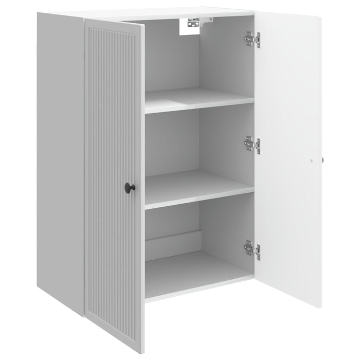 Dulap montat pe perete Alb foarte lucios 66 x 34,5 x 90 cm - WALTI WALTI
