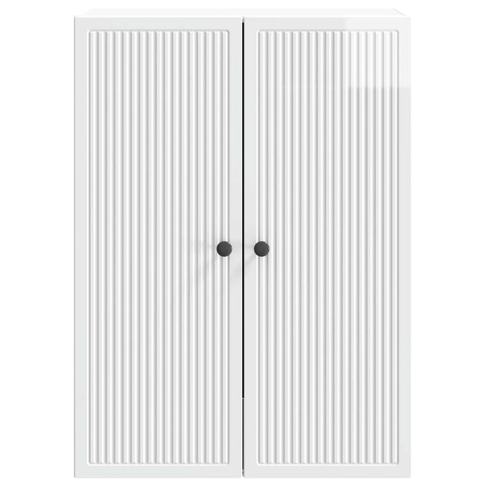 Dulap montat pe perete Alb foarte lucios 66 x 34,5 x 90 cm - WALTI WALTI