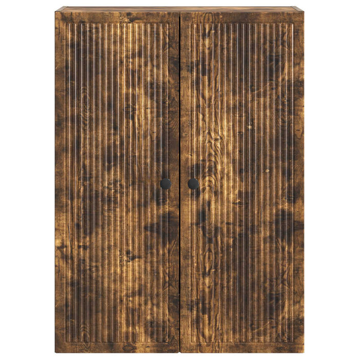 Dulap montat pe perete Stejar fumuriu 66 x 34,5 x 90 cm - WALTI WALTI