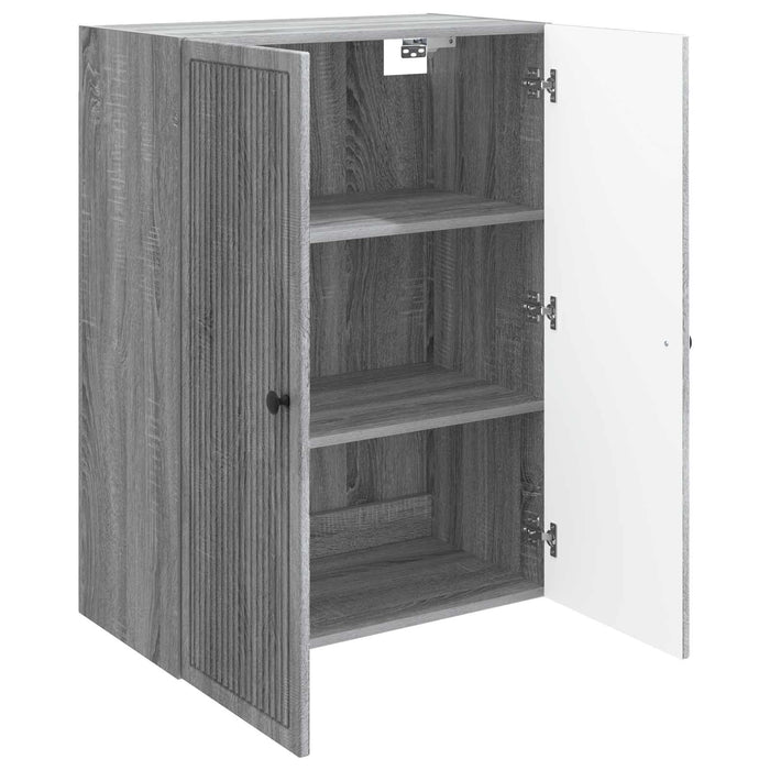 Dulap montat pe perete Sonoma gri 66 x 34,5 x 90 cm - WALTI WALTI