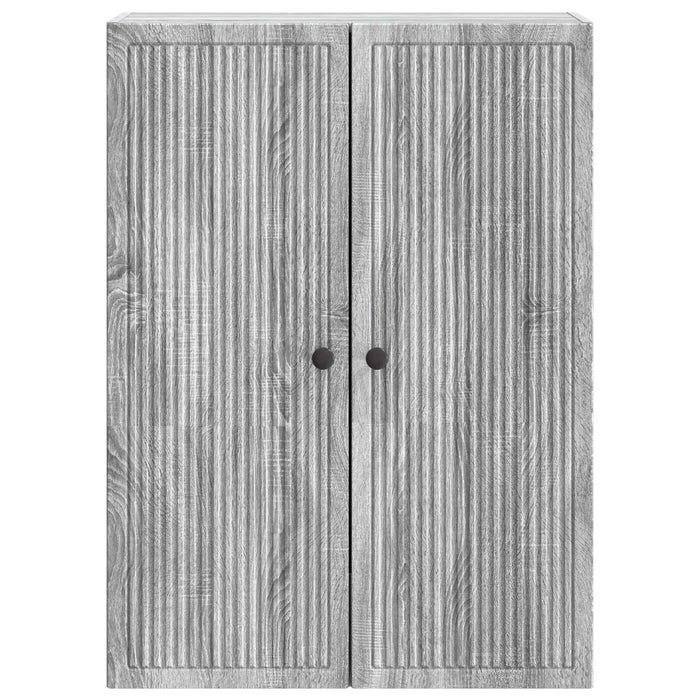 Dulap montat pe perete Sonoma gri 66 x 34,5 x 90 cm - WALTI WALTI