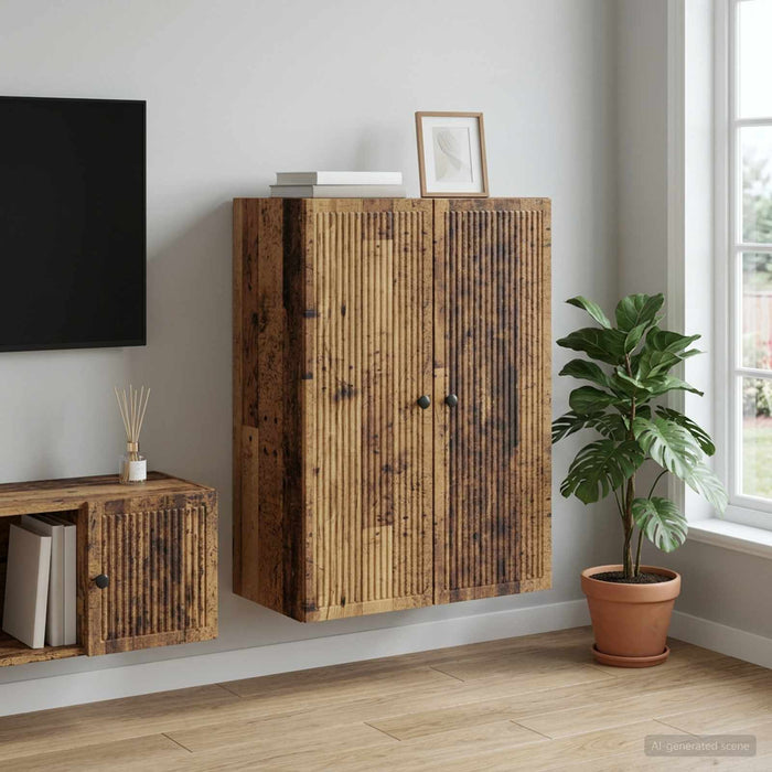 Dulap montat pe perete Lemn vechi 66 x 34,5 x 90 cm - WALTI WALTI