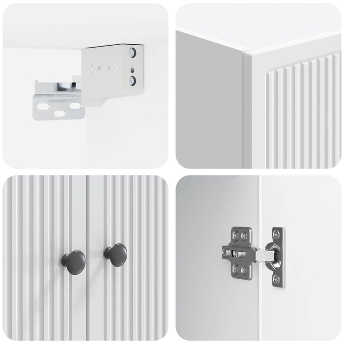 Dulap montat pe perete Alb 59 x 31 x 60 cm Lemn prelucrat WALTI