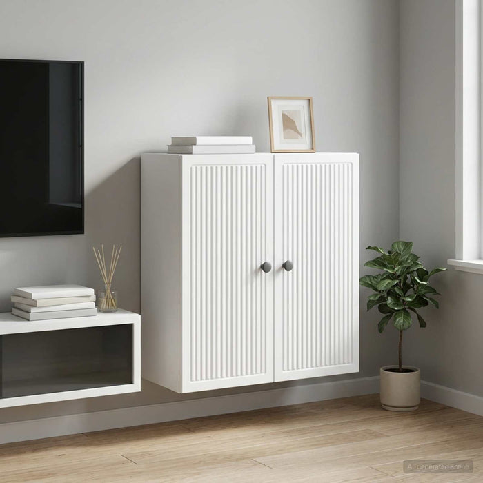 Dulap montat pe perete Alb 59 x 31 x 60 cm Lemn prelucrat - WALTI WALTI