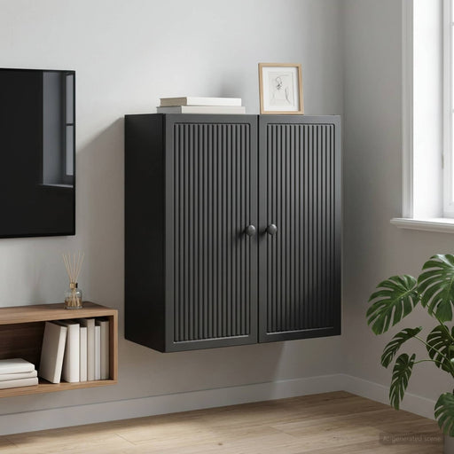 Dulap montat pe perete Negru 59 x 31 x 60 cm Lemn prelucrat - WALTI WALTI