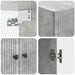 Dulap montat pe perete Gri Beton 59 x 31 x 60 cm Lemn prelucrat - WALTI WALTI