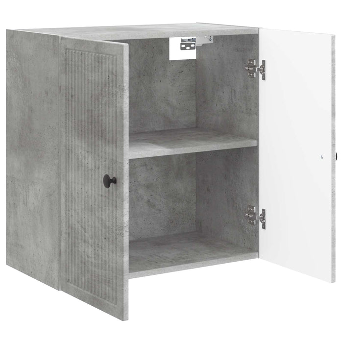 Dulap montat pe perete Gri Beton 59 x 31 x 60 cm Lemn prelucrat - WALTI WALTI