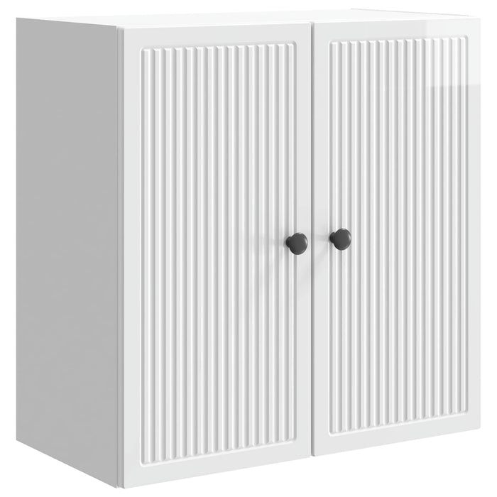 Dulap montat pe perete Alb foarte lucios 59 x 31 x 60 cm - WALTI WALTI