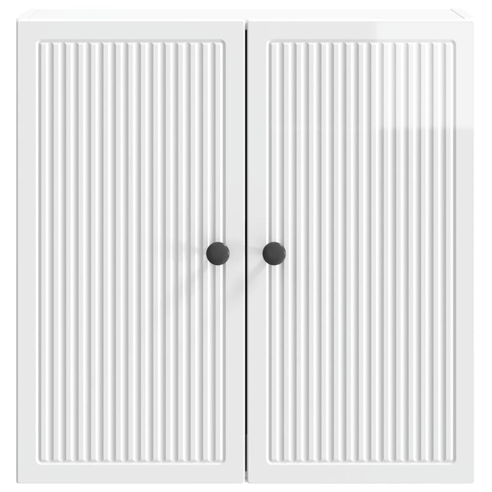 Dulap montat pe perete Alb foarte lucios 59 x 31 x 60 cm - WALTI WALTI