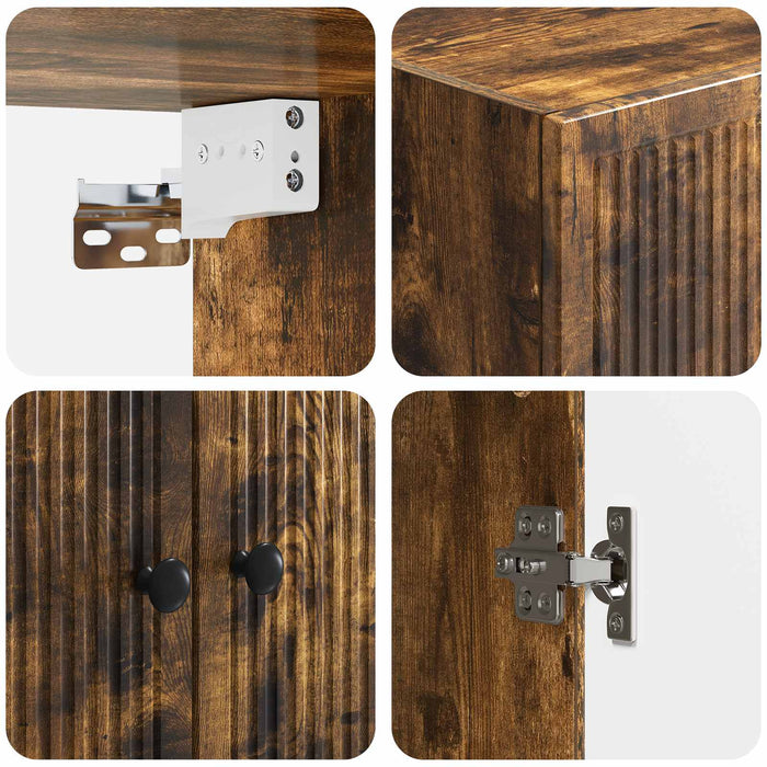 Dulap montat pe perete Stejar fumuriu 59 x 31 x 60 cm WALTI