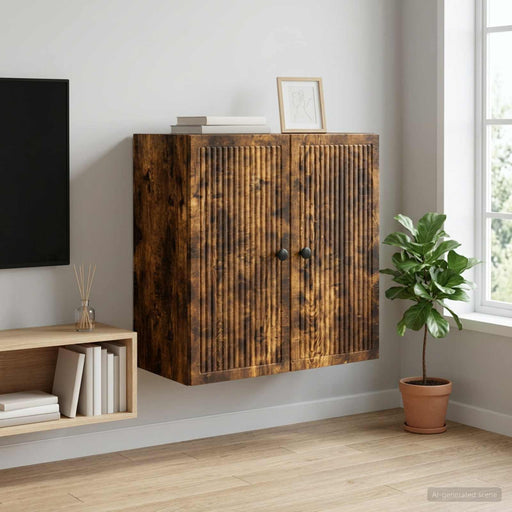 Dulap montat pe perete Stejar fumuriu 59 x 31 x 60 cm - WALTI WALTI