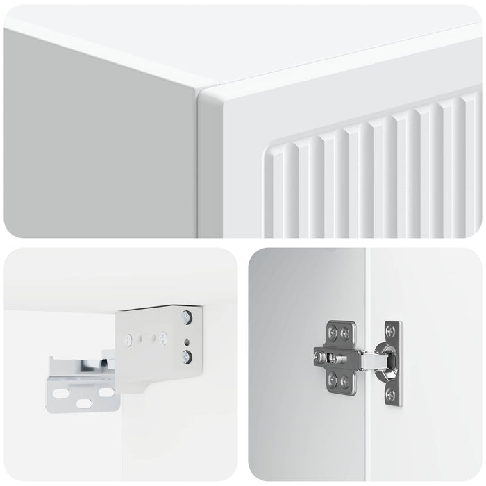 Dulap montat pe perete Alb 33 x 34,5 x 90 cm Lemn prelucrat WALTI