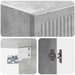 Dulap montat pe perete Gri Beton 33 x 34,5 x 90 cm - WALTI WALTI