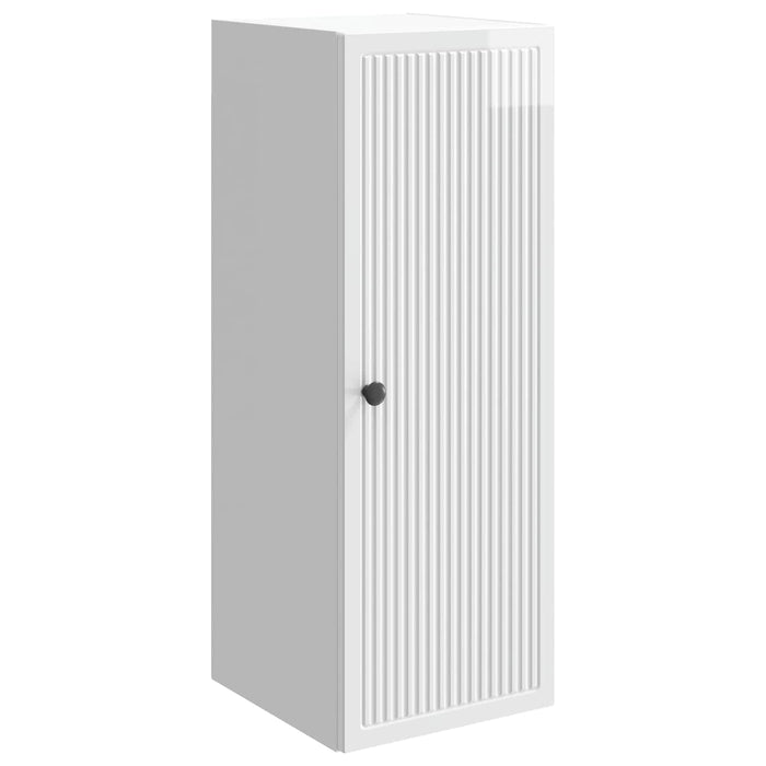 Dulap montat pe perete Alb foarte lucios 33 x 34,5 x 90 cm - WALTI WALTI