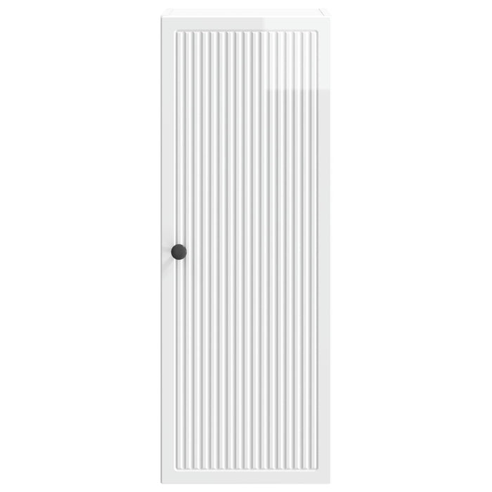 Dulap montat pe perete Alb foarte lucios 33 x 34,5 x 90 cm - WALTI WALTI