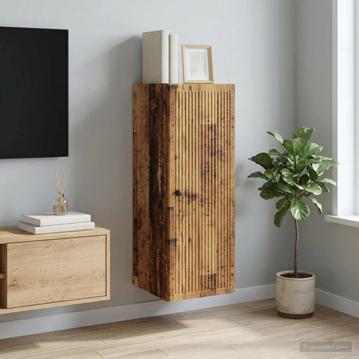 Dulap montat pe perete Lemn vechi 33 x 34,5 x 90 cm - WALTI WALTI