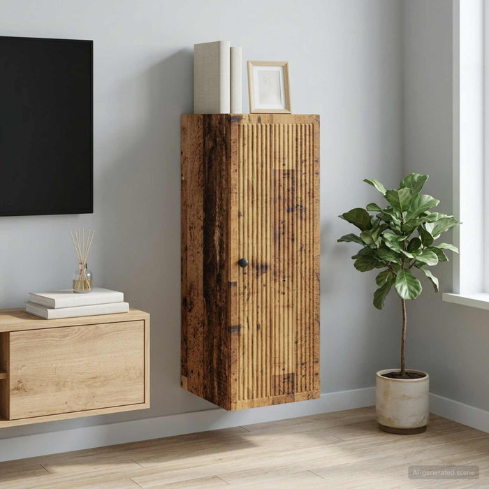 Dulap montat pe perete Lemn vechi 33 x 34,5 x 90 cm - WALTI WALTI
