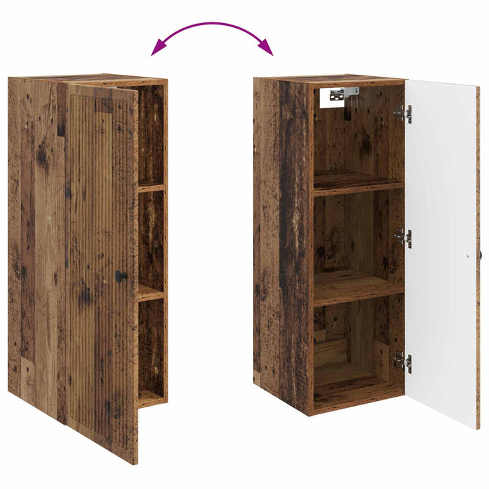 Dulap montat pe perete Lemn vechi 33 x 34,5 x 90 cm - WALTI WALTI
