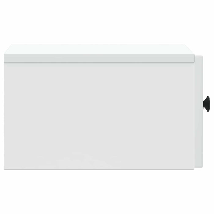 Dulap de noapte suspendat Alb 33 x 34,5 x 20 cm Lemn prelucrat - WALTI WALTI