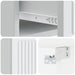 Dulap de noapte suspendat cu sertar 2 pcs Alb 33 x 34,5 x 20 cm - WALTI WALTI