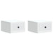 Dulap de noapte suspendat cu sertar 2 pcs Alb 33 x 34,5 x 20 cm - WALTI WALTI