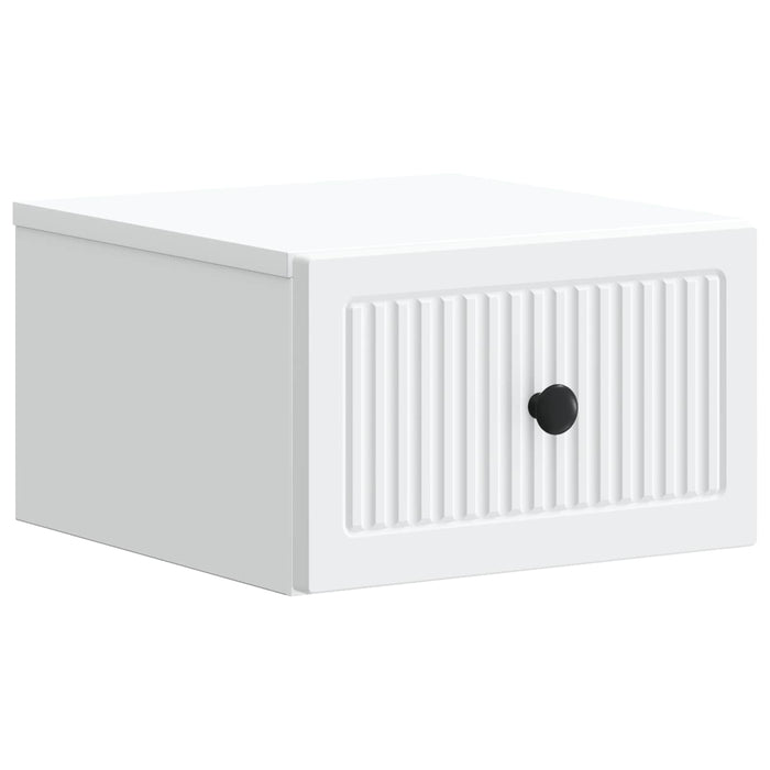 Dulap de noapte suspendat cu sertar 2 pcs Alb 33 x 34,5 x 20 cm - WALTI WALTI