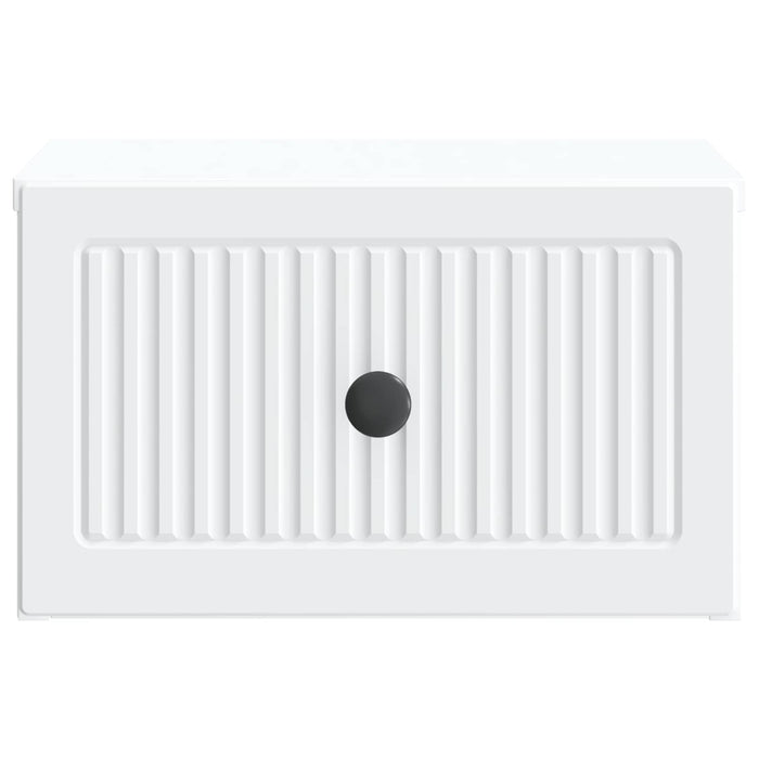 Dulap de noapte suspendat cu sertar 2 pcs Alb 33 x 34,5 x 20 cm - WALTI WALTI