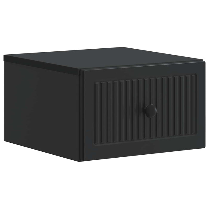 Dulap de noapte suspendat cu sertar Negru 33 x 34,5 x 20 cm - WALTI WALTI