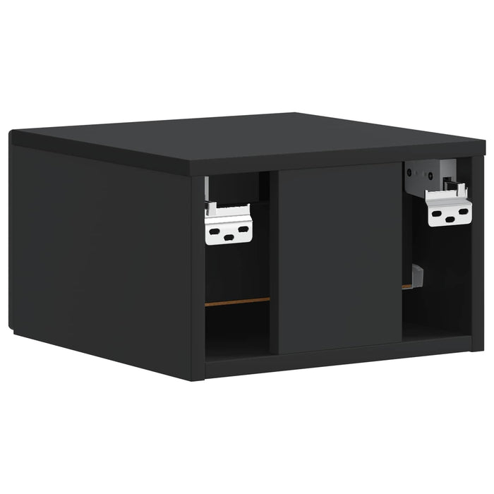Dulap de noapte suspendat cu sertar Negru 33 x 34,5 x 20 cm - WALTI WALTI