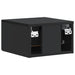 Dulap de noapte suspendat cu sertar Negru 33 x 34,5 x 20 cm - WALTI WALTI