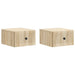 Dulap de noapte suspendat 2 pcs Stejar Sonoma 33 x 34,5 x 20 cm - WALTI WALTI